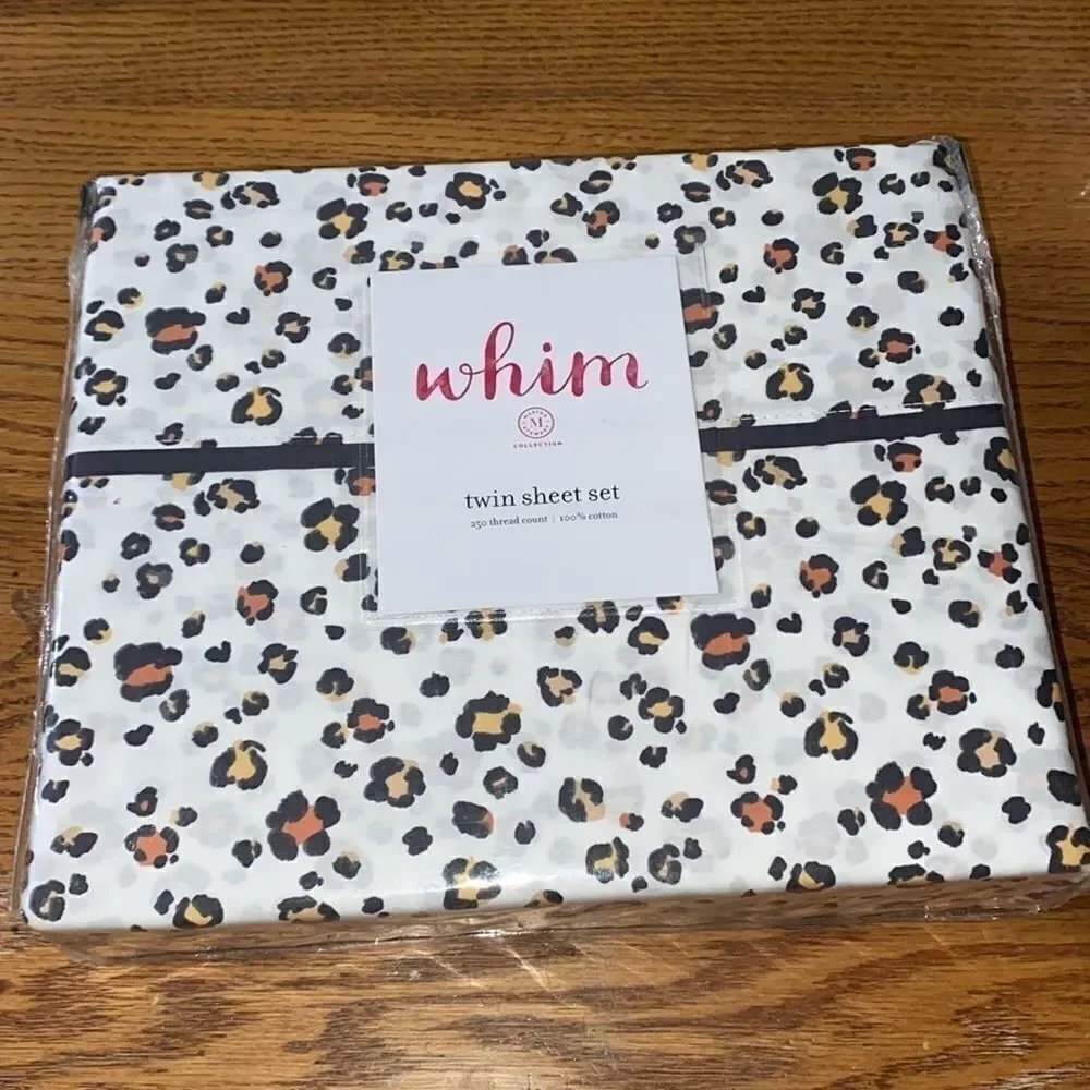 Whim By Martha Stewart leopard print Twin Sheets‎